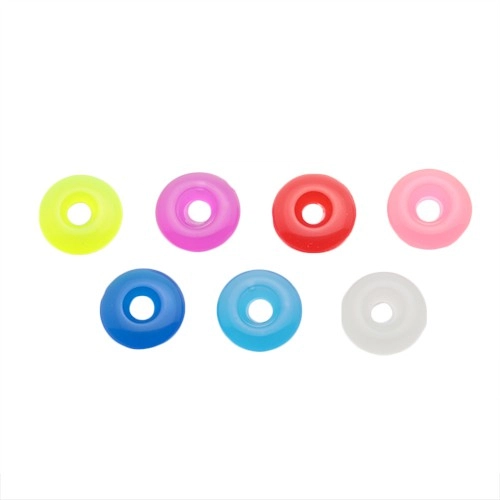 Akrylové farebné koliesko na piercing - prívesok na činku - Farba: Svetlomodrá