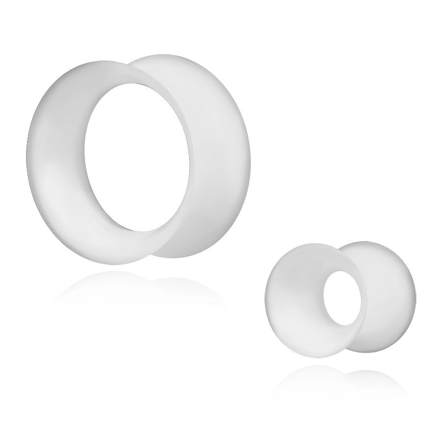 Plug do ucha - biely kruh, flexibilný, rôzne veľkosti - Priemer: 6 mm