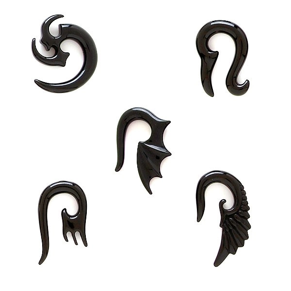 Expandér do ucha - tribal symbol - Hrúbka: 4 mm, Symbol: Dračie krídlo