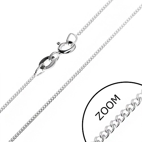 E-shop Šperky Eshop - Jemná retiazka zo striebra 925 - husté očká, 0,8 mm AB15.13
