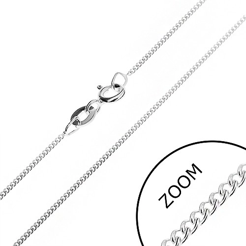 E-shop Šperky Eshop - Jemná retiazka zo striebra 925 - husté očká, 1,2 mm AB14.17