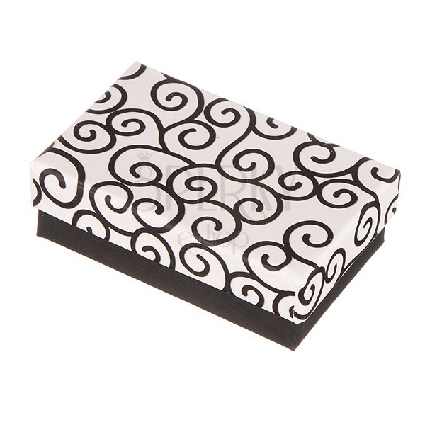 Darčeková krabička na súpravu - čiernobiele ornamenty