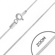 Strieborná retiazka 925 - lesklá hranatá línia, 0,8 mm