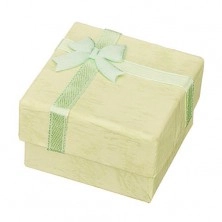 Krabička na náušnice - mramorované pastelové odtiene s mašličkou