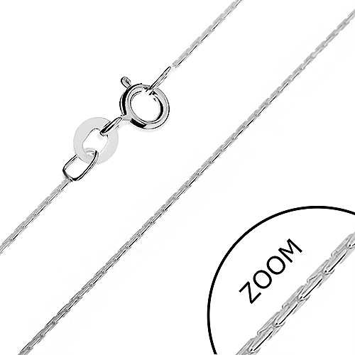 E-shop Šperky Eshop - Lesklá retiazka zo striebra 925 - paličkové články, 0,7 mm AB19.10