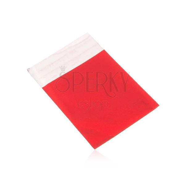 Celofánový sáčok na darček, matný povrch, červená farba