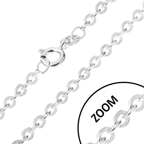 E-shop Šperky Eshop - Strieborná 925 retiazka s kolmo napájanými očkami, 1,3 mm G02.13