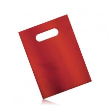 Matná darčeková taška z celofánu, tmavočervená farba