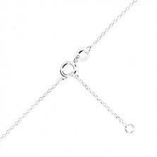 Strieborný 925 náhrdelník - špirálovito zatočená línia, jemná retiazka