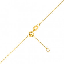 Náhrdelník zo žltého zlata 585 - motív perleťového mesiačika