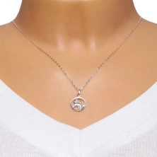 Strieborný 925 náhrdelník - retiazka a znamenie STRELEC