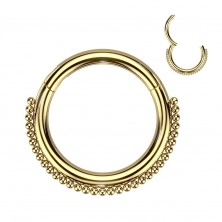 Piercing z chirurgickej ocele - prstenec s guľôčkovou líniou, 8 mm