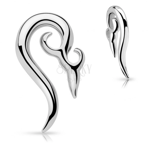 Piercing do ucha z chirurgickej ocele - ornamentálna špirála