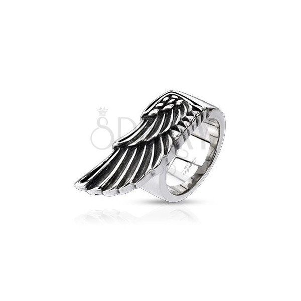 Prsteň z ocele - veľké krídlo orla