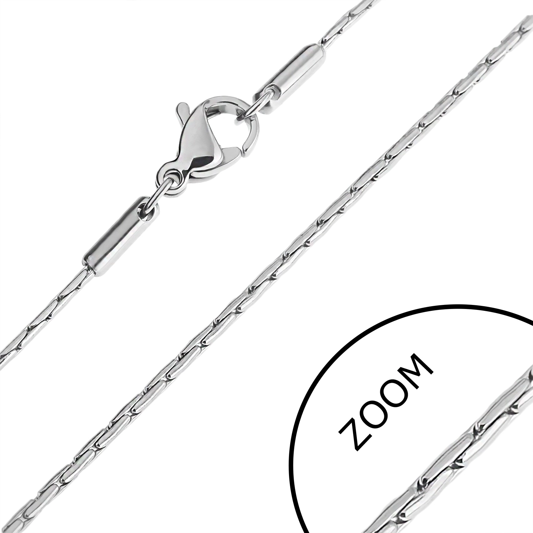E-shop Šperky Eshop - Oceľová retiazka - články v tvare paličiek Y39.10/Y39.5 - Dĺžka: 405 mm