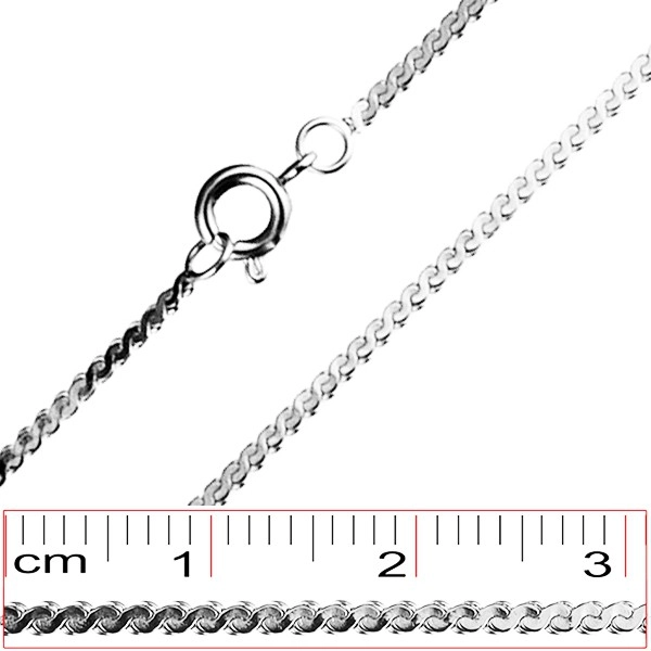 E-shop Šperky Eshop - Retiazka z chirugickej ocele - prepojené S články, 1,4 mm Y39.8