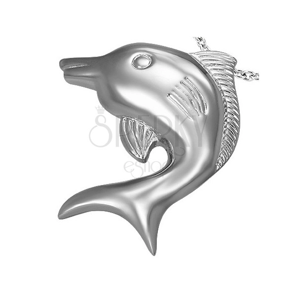 Prívesok z chirurgickej ocele veľký delfín