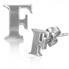 Oceľové puzetky - tlačený tvar písmena F