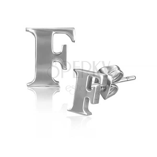 Oceľové puzetky - tlačený tvar písmena F